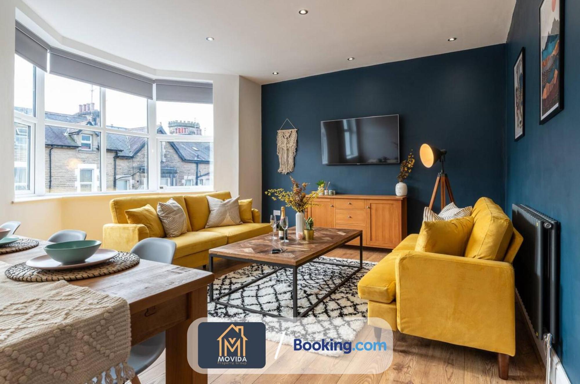 Central Elegant Three Bed Duplex By Movida Property Group Short Lets & Serviced Accommodation Harrogate Esterno foto